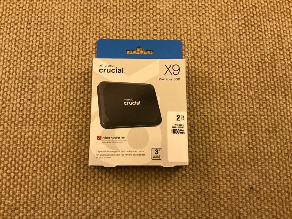 Crucial X9 2TB Portable SSD (CT2000X9SSD9) - Up to 1050MB/s Read - PC ...