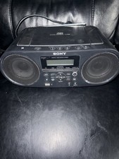 Sony ZS-RS60BT Stereo Boombox Bluetooth CD Player Radio USB Black FM/AM