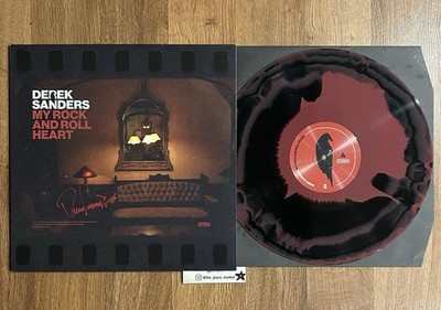 Signed Derek Sanders My Rock & Roll Heart vinyl record Autographed Mayday Parade