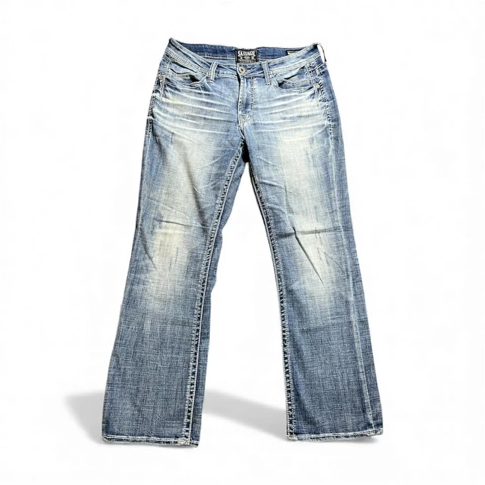 Jeans Salvage Mayhem 33Rx32 regular bootcut stretch - Imagem 3 de 4