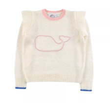 Vineyard Vines Girls Intrinsic Whale Sweater Size 7- 8T