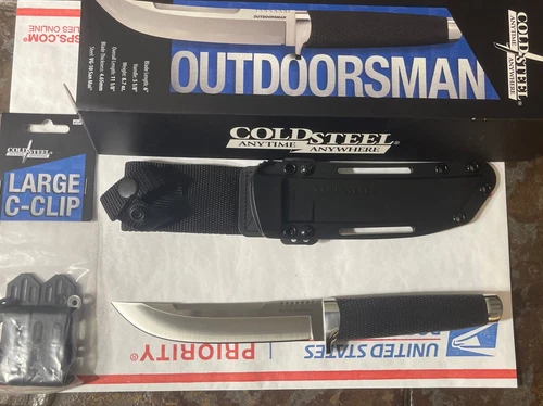 Cold Steel Outdoorsman Knife VG-10 San Mai Brand New with C Clips 