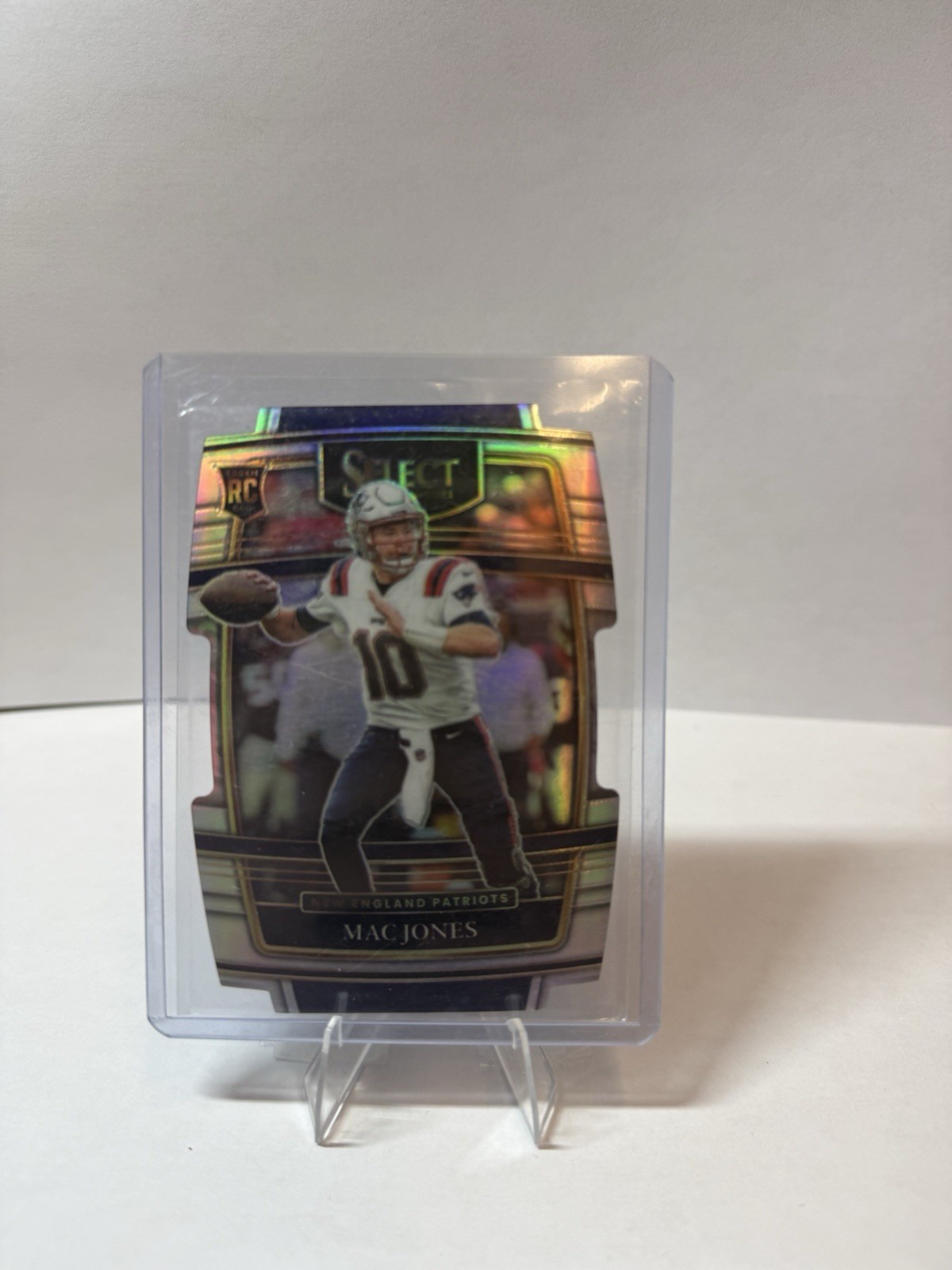 Mac Jones 2021 Panini Select Rookie SIlver Prizm Die Cut #51