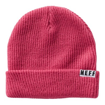 NEFF Fold Beanie Acrylic Rib Knit, One Size Fits Most, Pink New