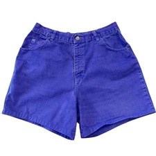 Vintage Sostanza Shorts Juniors *Size 13 Purple Denim 90s Mom Jeans High Rise