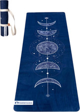 Yoga Mat with Strap 5Mm Non Slip Suede & TPE - Eco-Friendly Fitness & Exercise M