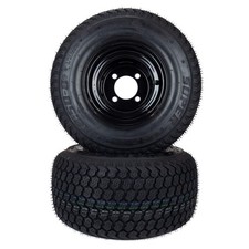  2 Super Turf Tire Assemblies 18x8.50-8 Golf Cart ClubCar EZGO No Lift Required