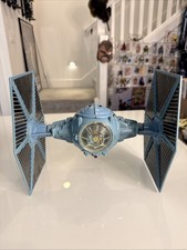 Vtg Star Wars Battle Damaged Tie Fighter Vehicle Complete 1983 Kenner Working!