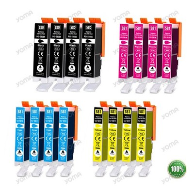 4er XXL Patronen für PGI-580 CLI-581 CANON Pixma TS705 6150 6350 TR7550 8550