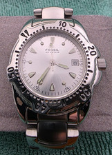 Fossil Blue FS-2525 PR-5105,Quartz,stainless steel Ladies Watch, New Battery