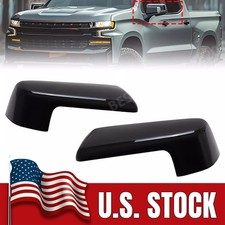 Gloss Black Replacement Mirror Cap Cover PAIR...