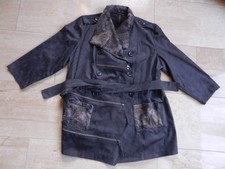 Damen Jacke "Jean Marc Philippe" Größe 48, Farbe blau-grau, Knöpfe, Gürtel.