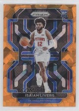 2021-22 Panini Prizm Orange Ice Prizm Isaiah Livers #296 2l4