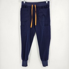 FIGS Zamora Jogger Pants Womens Small Cargo Navy Blue Scrub Medical Uniforms