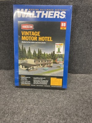 Walthers Cornerstone HO Scale BuildingKit Vintage Motor Hotel (WL032426-11)