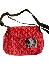 Florida State University Seminoles FSU Purse Handbag Red Satin