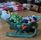 Lefton Holly Sleigh With Ornaments And Ty Snowman (shivers) — photo 3