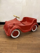 Vintage 1960s Triang CHUBBY red pedal car
