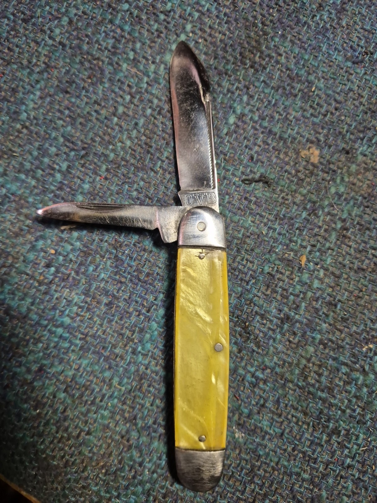 Vintage Knife Hibbard Spencer Bartlett OVB Jack 1900s OLD Folding Pocket Knife