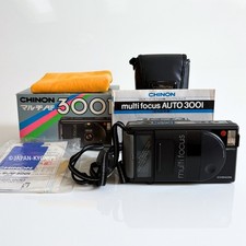  EXCELLENT CHINON AUTO 3001 Multi Auto Focus 35mm Film Camera From JAPAN