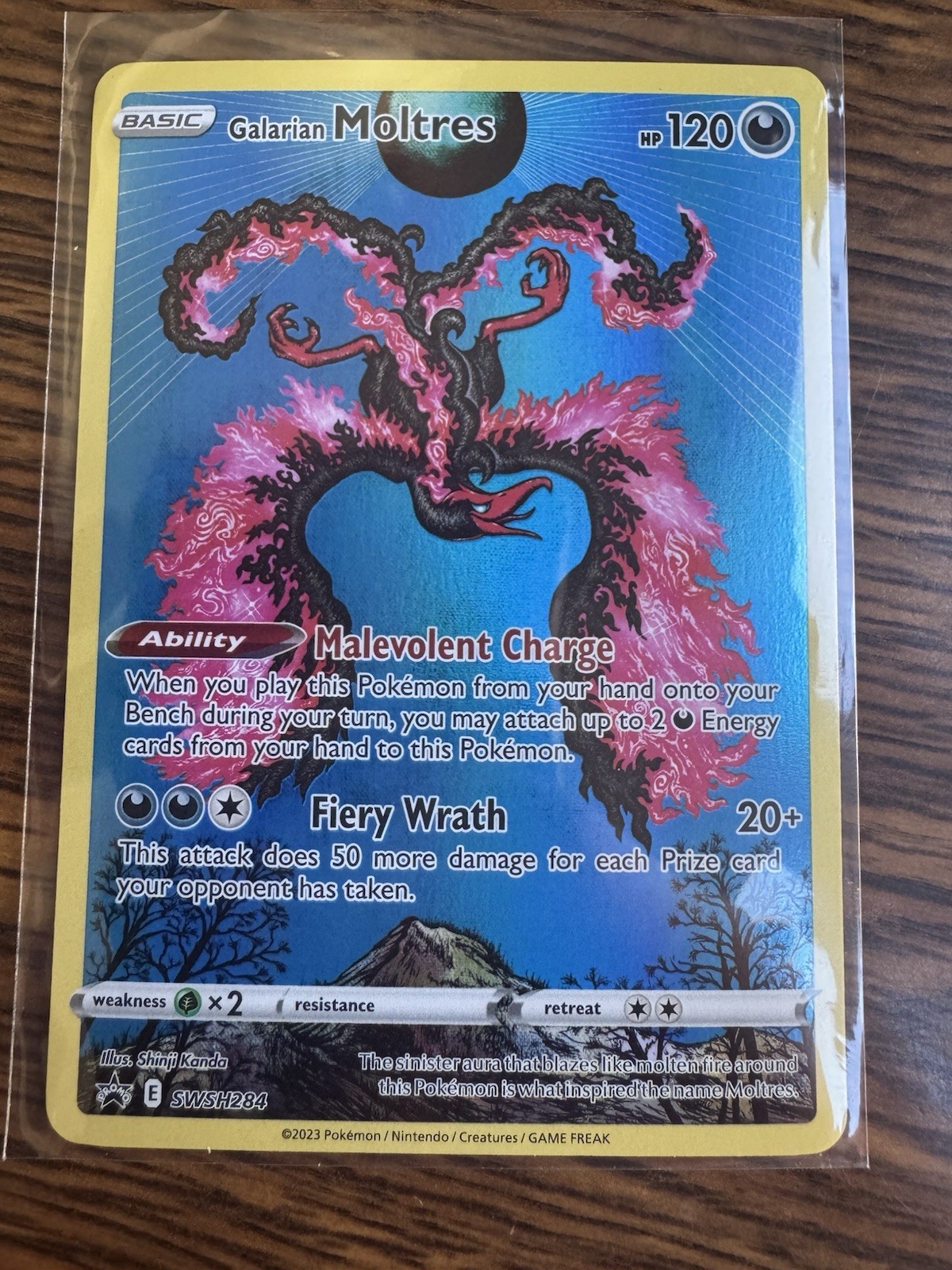 Galarian Moltres SWSH284 SWSH: Sword & Shield Promo Cards Holo