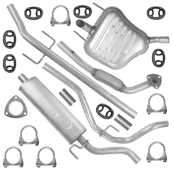 Auspuff SchalldäMpferset FüR Opel Vectra 3 Iii C Limousine 1.6|1.8 (02-11/05)-image