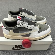 DM7866-162 Travis Scott x Air Jordan 1 Low White Brown Barb New