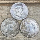 3x 1954 90% Silver Album Toner Franklin Half Dollar Coins