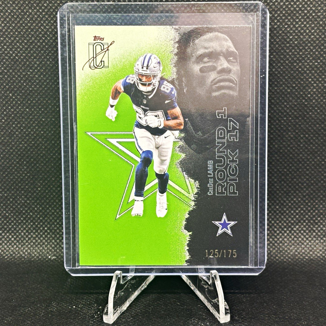 Topps Signature Class 2025 CeeDee Lamb Cowboys Round 1 Pick 27 #16 /175