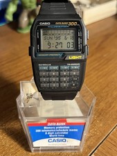 Vintage RARE Casio Dbc-3000 Data Bank 300 Telememo GMT Digital 