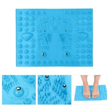Feet Massage Magnetite Acupressure Reflexology Mat Blue.