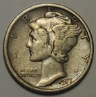 #5 Nicer Low Mintage 1917 S Winged Liberty Head Mercury Dime