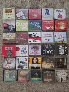 68 CD Hörbücher Konvolut / Sammlung Krimi Psychothriller Drama Unterhaltung