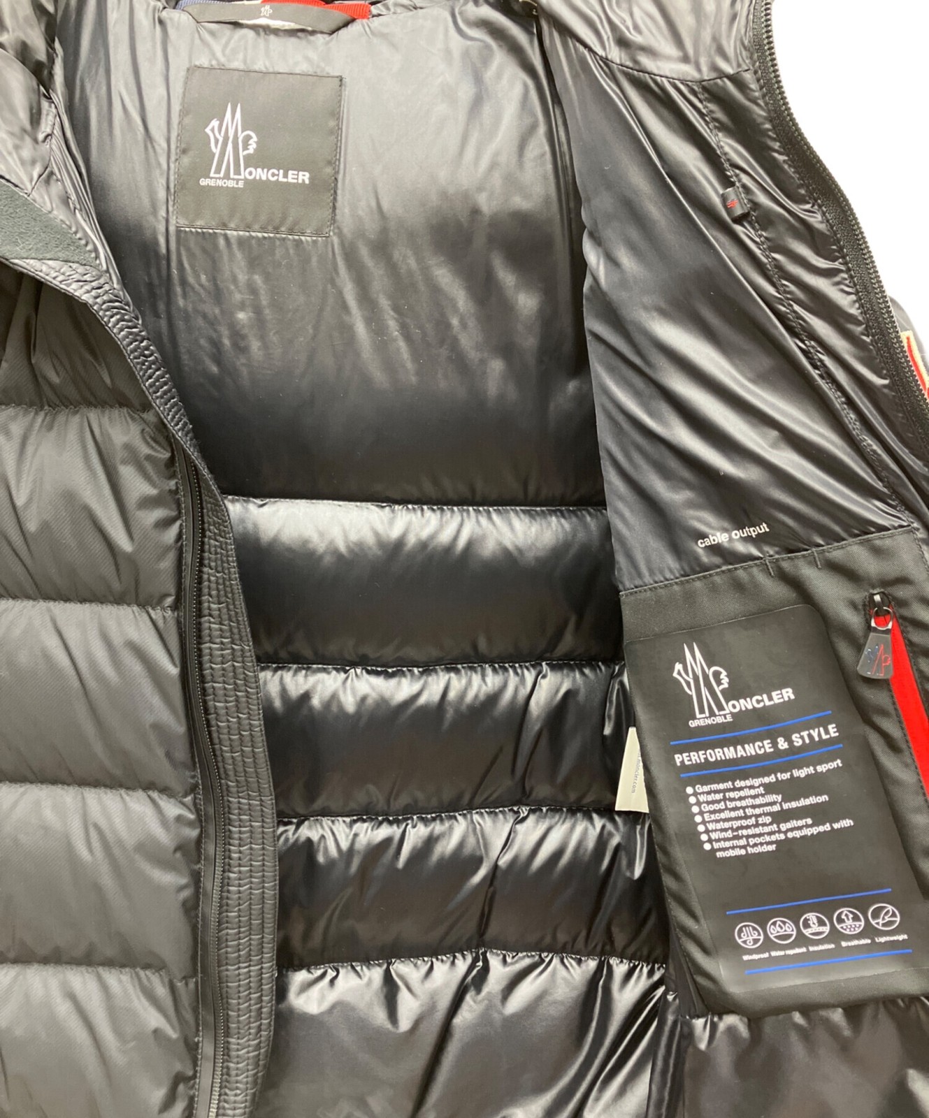 MONCLER GRENOBLE Down Jacket/ Black/ Size 2 thumbnail 4