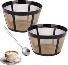 2 Pack Reusable Coffee Filter Fit for BUNN 8 10 12 Cup Coffee Maker