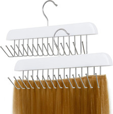 White Hair Extension Holder for Styling Washing Drying Braiding Clips Tape Halo