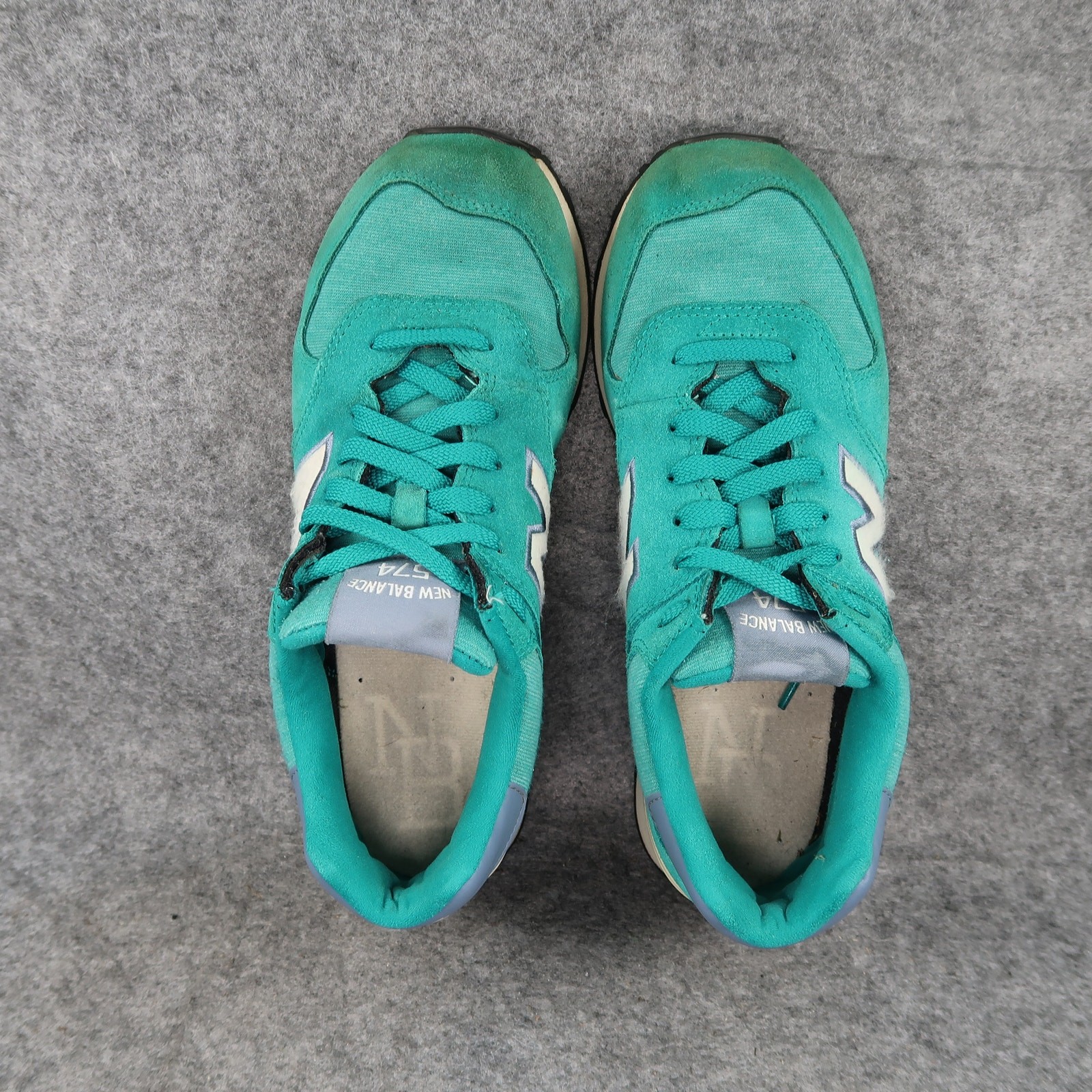 New Balance Shoes Womens 8.5 Sneakers 574 Lifestyle Trainers Athletic Leather  thumbnail 7