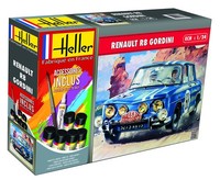 Heller 56700 Renault R8 Gordini, Mit Farbe, Kleber, Pinsel Modellbausatz, Grau