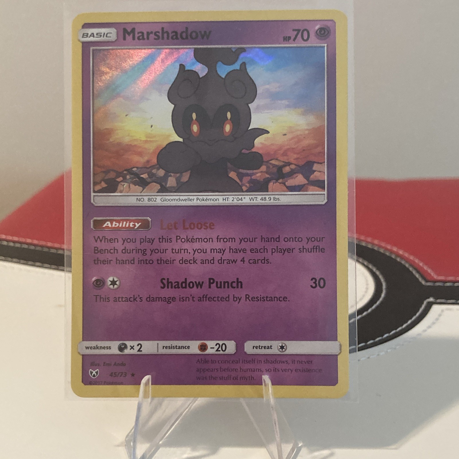 Marshadow 45/73 Shining Legends Holo