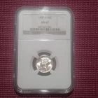 1939 **D** MERCURY HEAD SILVER DIME **NGC MS67