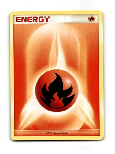 Fire Energy 2007 Unnumbered D/P Style Non-Holo Pokemon NM ~03630
