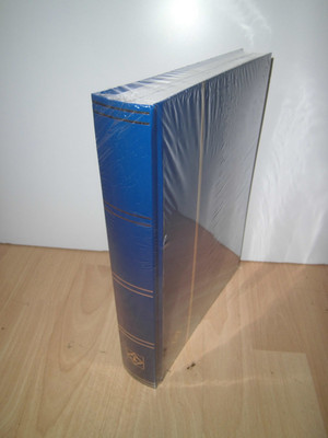 Leuchtturm 317849  Basic Einsteckbuch DIN A4, 64 weiße Seiten geteilt blau