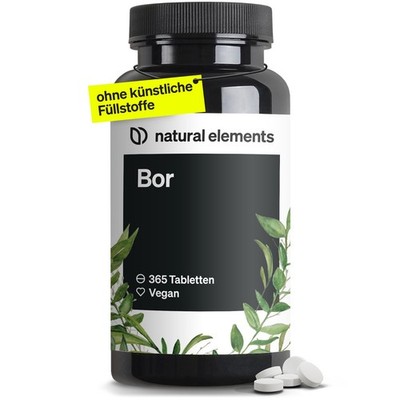 natural elements Reines Bor   hochdosierte 3 mg Boron /Tablette   365 Tabletten