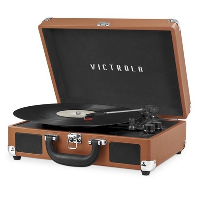 Journey Bluetooth Suitcase Record Player - Cognac
