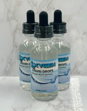 3 Oxygen Liquid Drops Health Naturally Dropper Cell Stabilized Energy Treatment