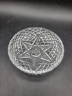 Vintage WATERFORD Cut Crystal Candy Trinket Dish Bowl Star Diamond Pattern 5"