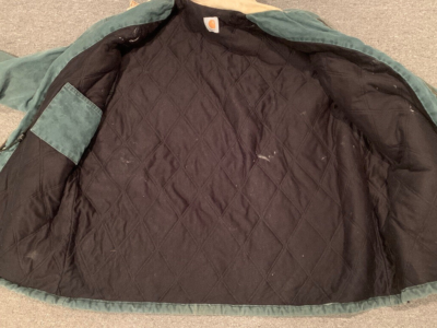 Vintage Carhartt Work Jacket Quilted Canvas Button & Zip-up Vintage Carhartt Work Jacket Quilted Canvas Button & Zip-up