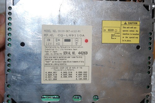 OEM Acura AM/FM Cassette Stereo Car Radio Model 39100-A122-M1 - Bild 8 von 10