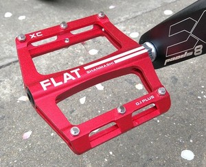 Aluminum MTB Mountain Road BMX XC AM Bike Bearing Pedals flat Platform Pedal Red