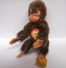STEIFF 5311,03 JOCKO Monkey 3.25" 11cm w/Foot Tag/Button- Dark Brown